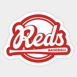 Reds Up to Bat Sticker